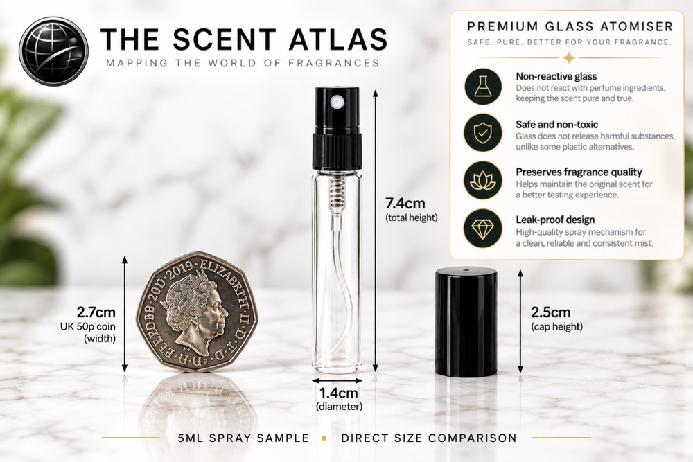 Yves Saint Laurent MYSLF Le Parfum 5ml sample size and dimensions