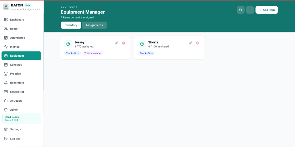 Equipment Tracking screenshot 1