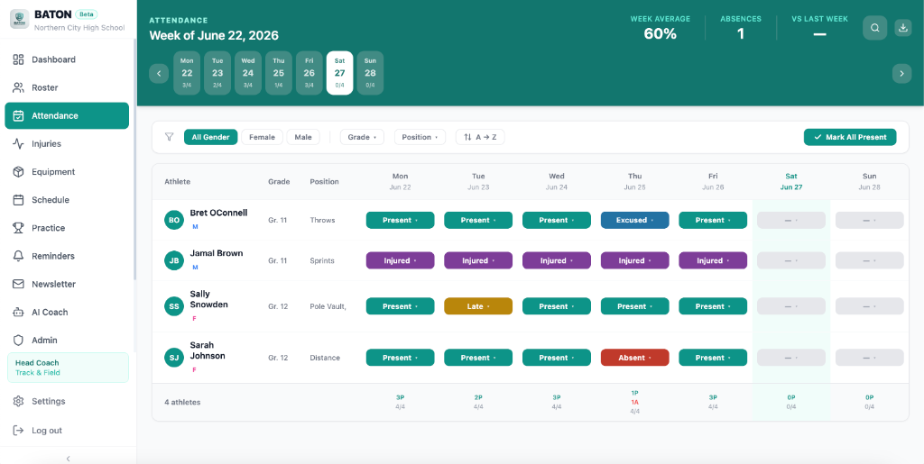 Attendance Tracking screenshot 1