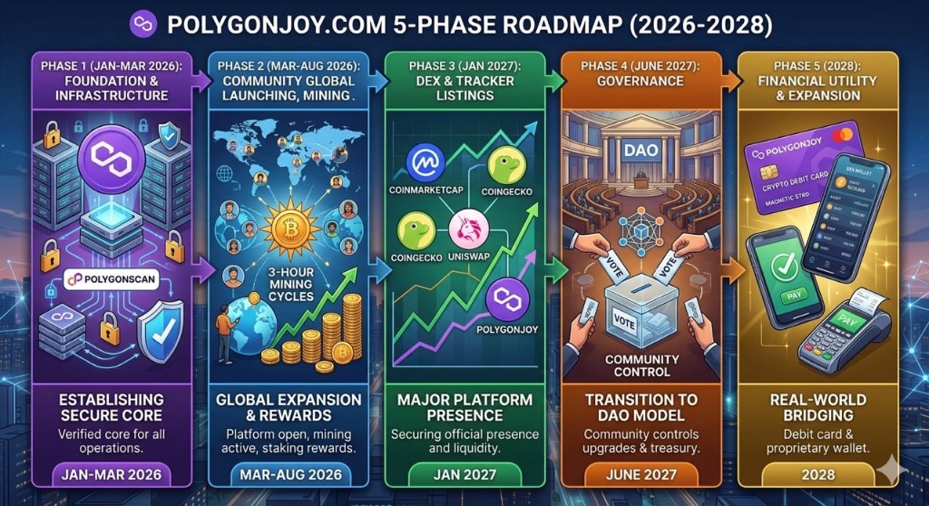 POLJOY 5-Phase Roadmap 2026-2028