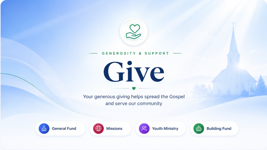 Give — Generosity & Support