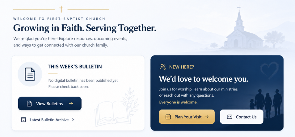 Bulletin and Visitor Info