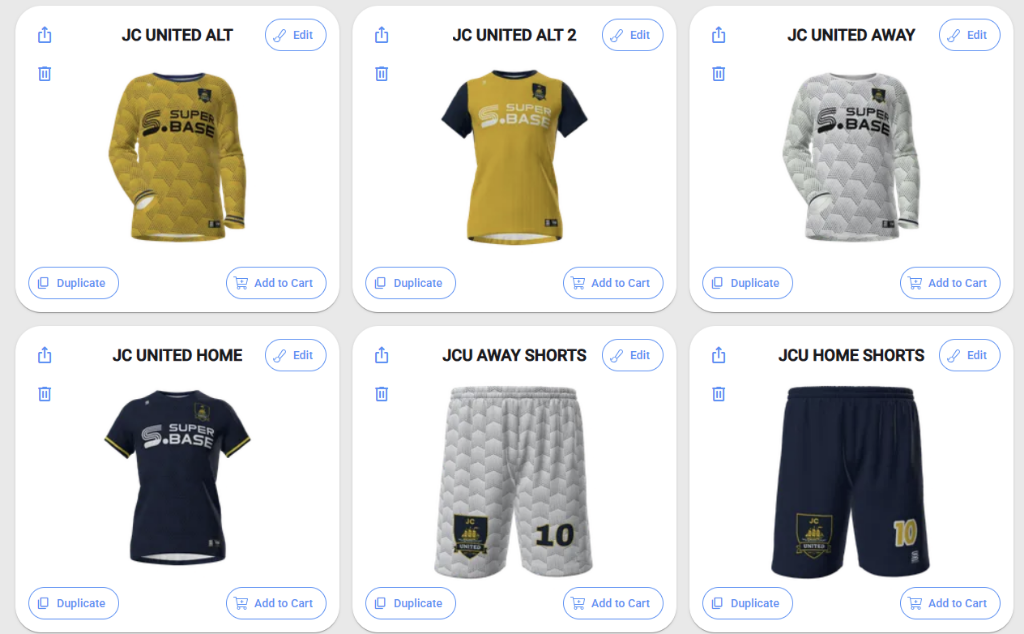 JC United Kits