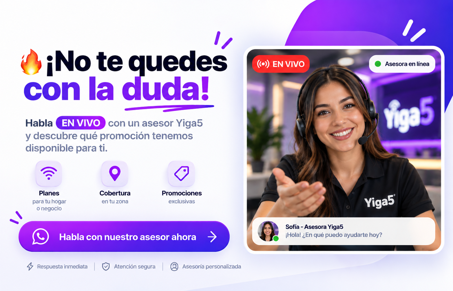 Habla en vivo con un asesor Yiga5