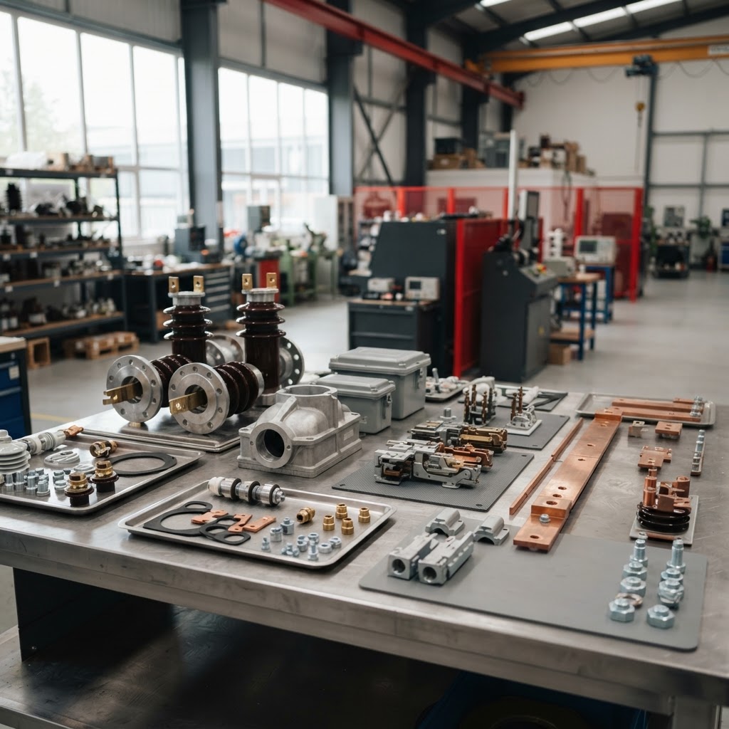 High and low voltage power parts ready for despatch