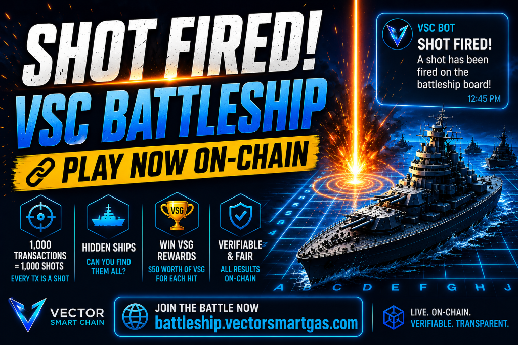 VSG Battleship — Shot Fired! Play now on-chain