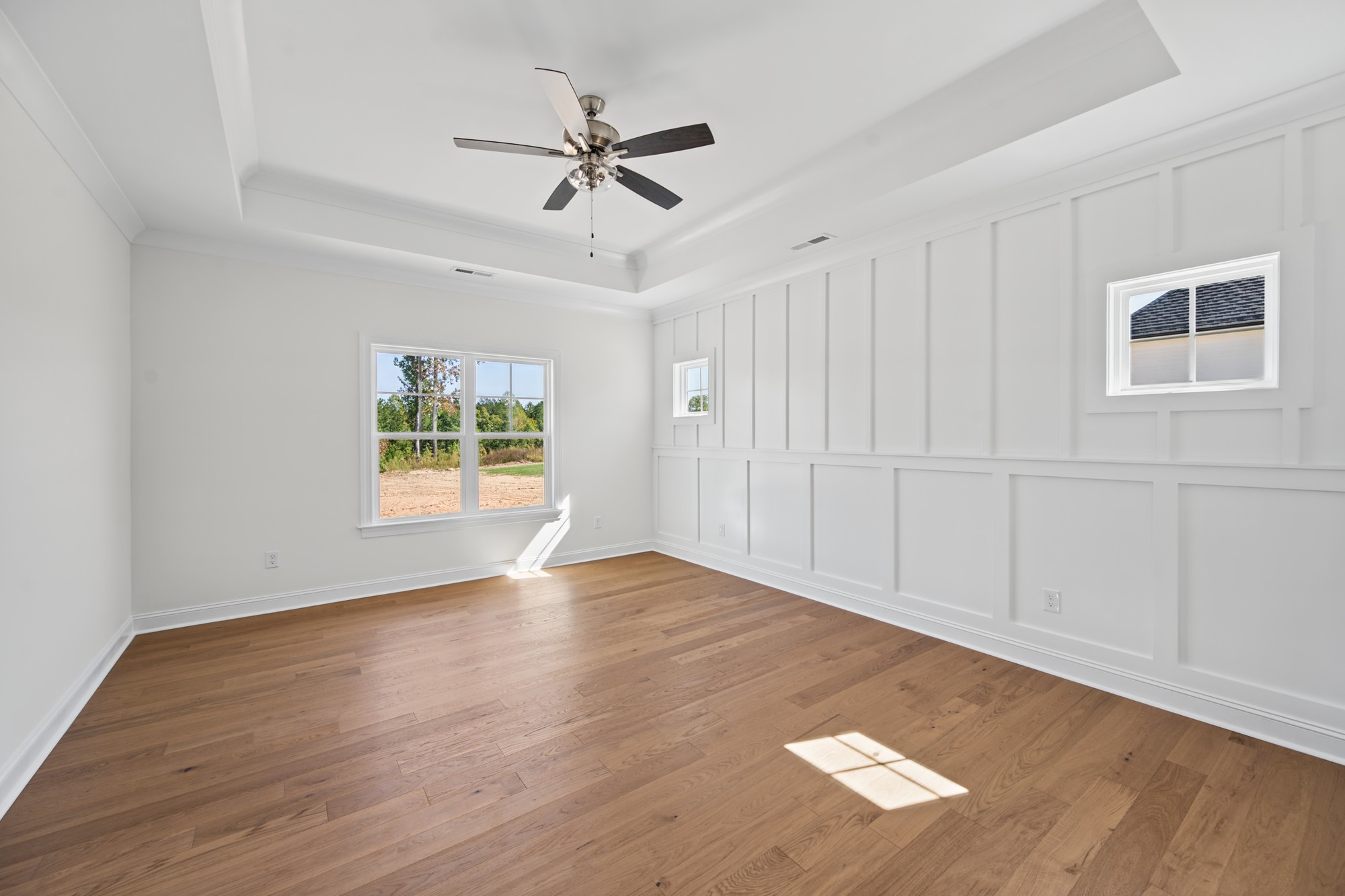 232 Cool Run - Primary Bedroom with Board-and-Batten Wall