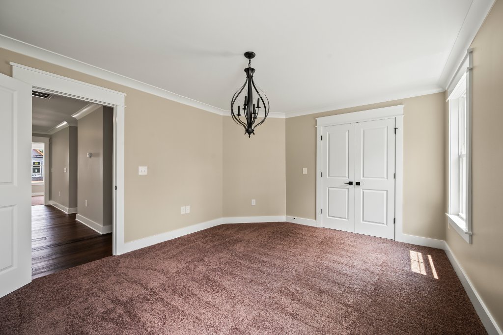Upstairs bedroom with closet