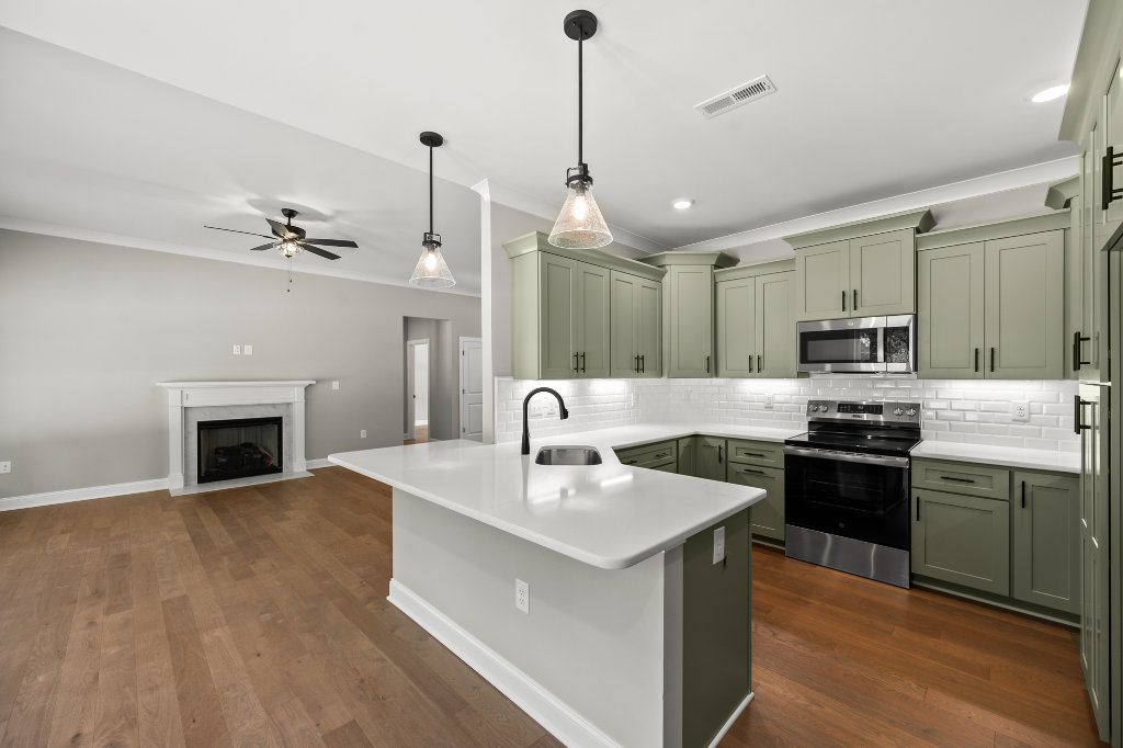 Kitchen open to great room