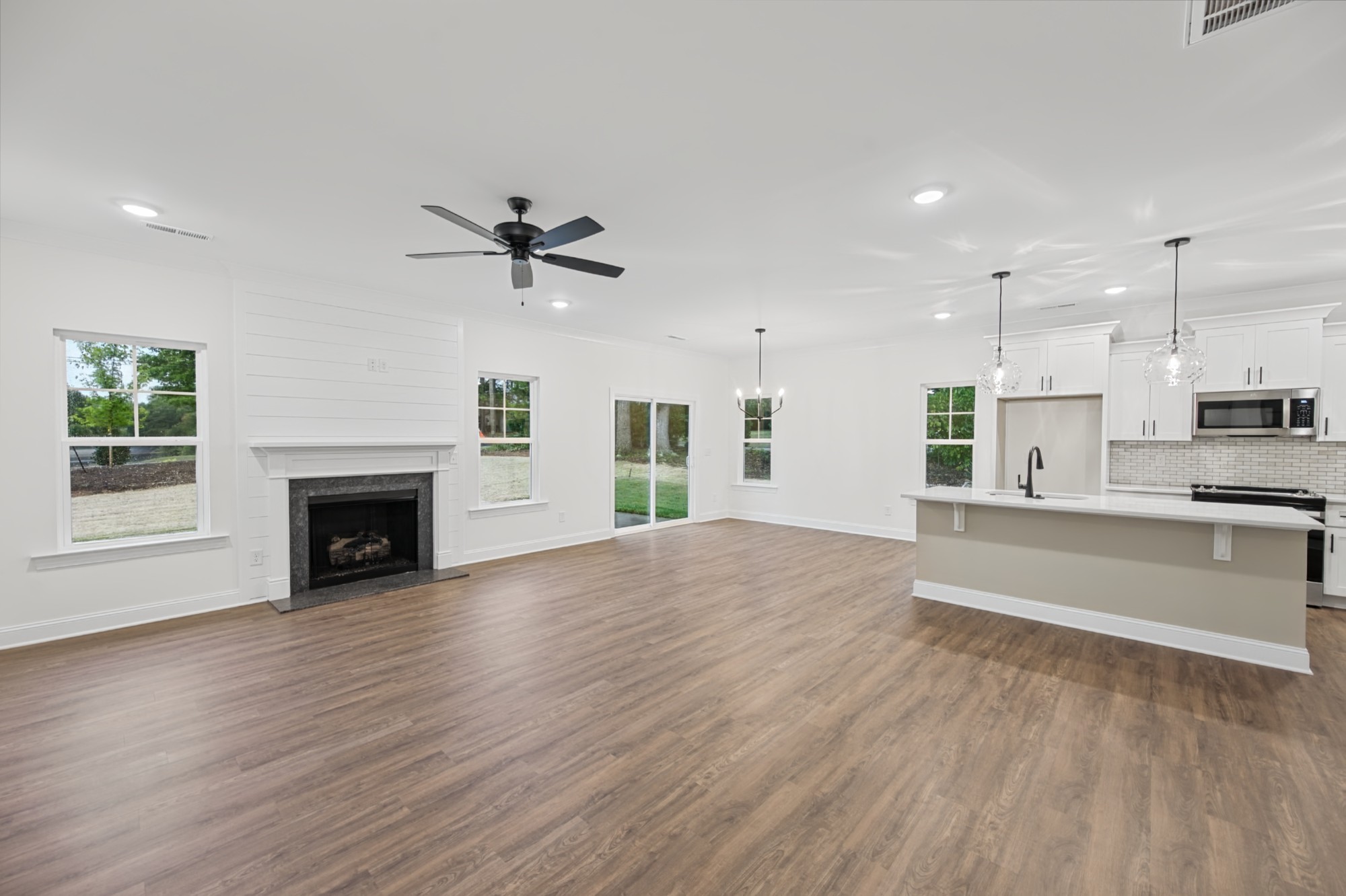 114 Carolina Rose Ct - Living Room with Fireplace