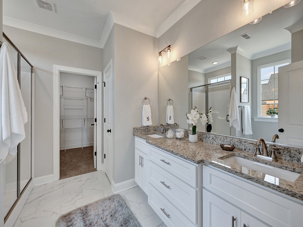 Primary bath double vanity