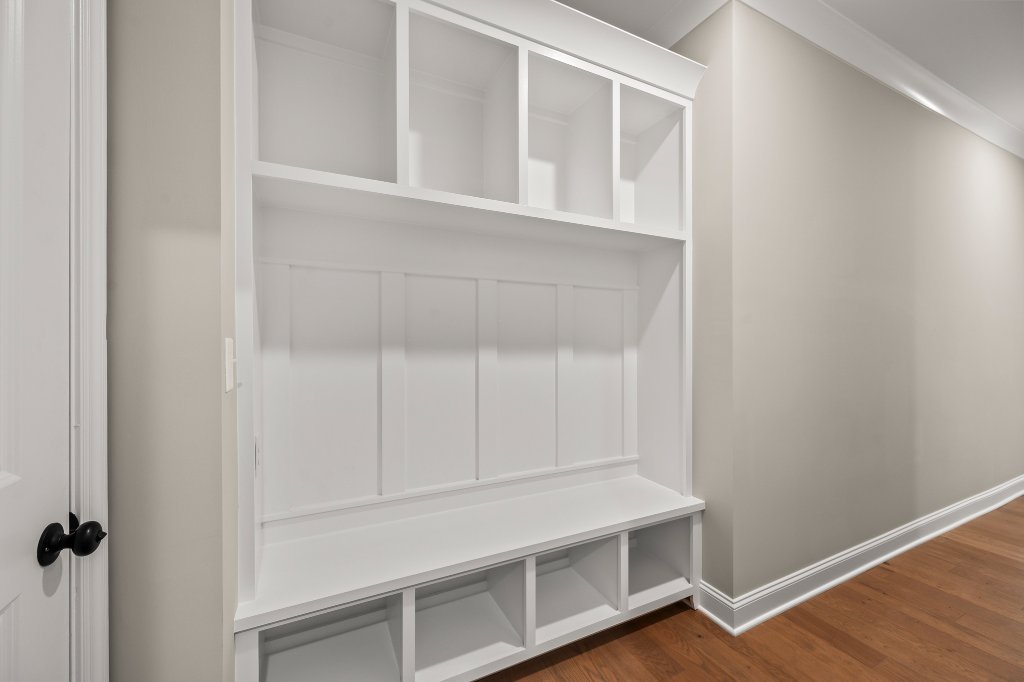 Mudroom with built-in storage