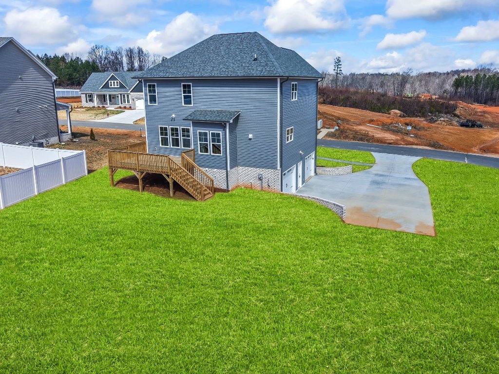 360 Wynnfall Drive, rear exterior with deck