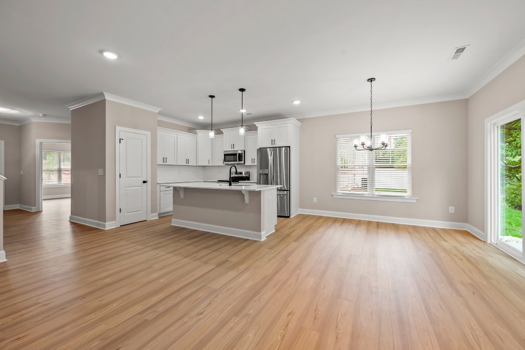 Kitchen and dining area