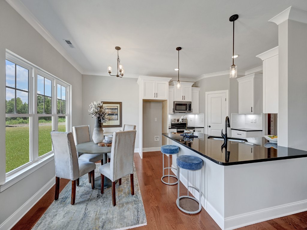 Kitchen and breakfast area