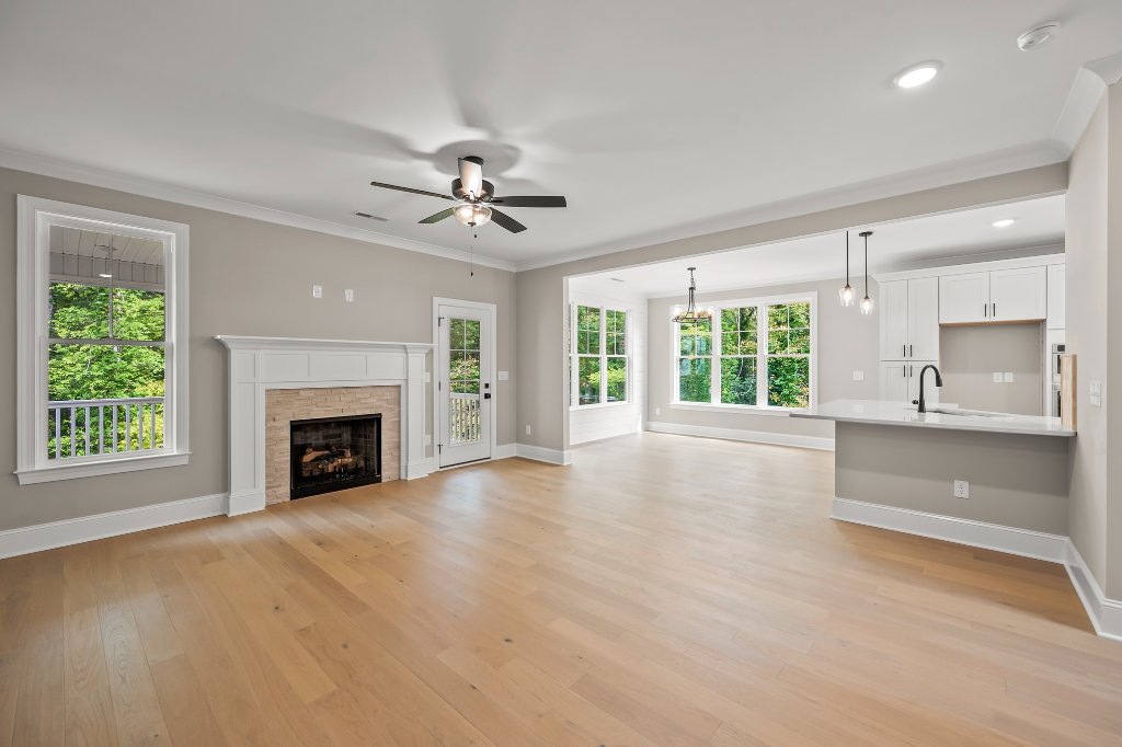 Open living and kitchen view