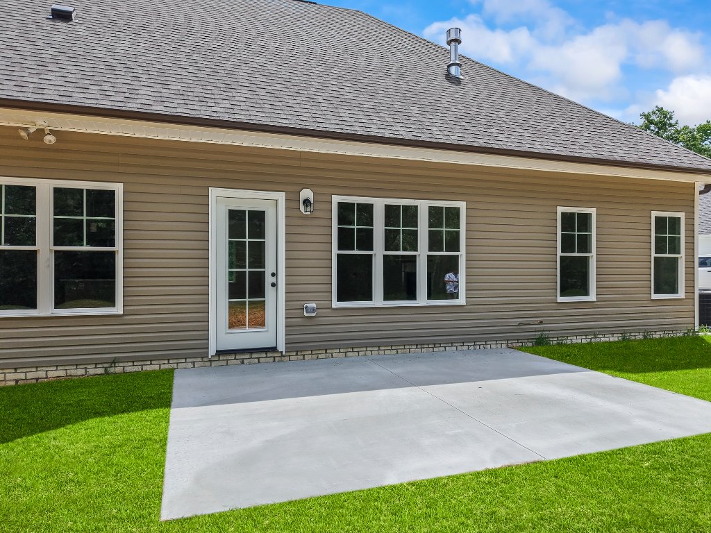 Rear exterior with patio