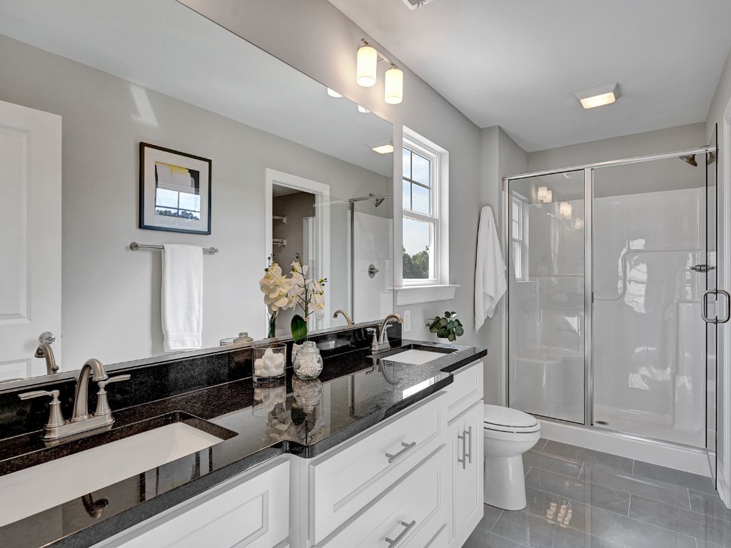 Primary bath double vanity