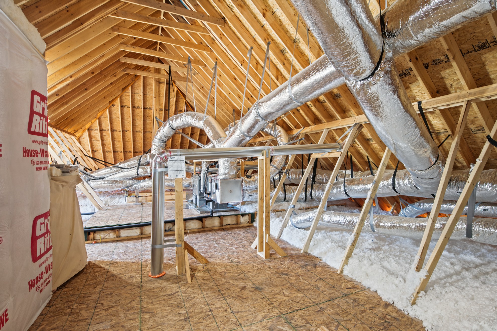 250 Cool Run - Attic with HVAC & Insulation