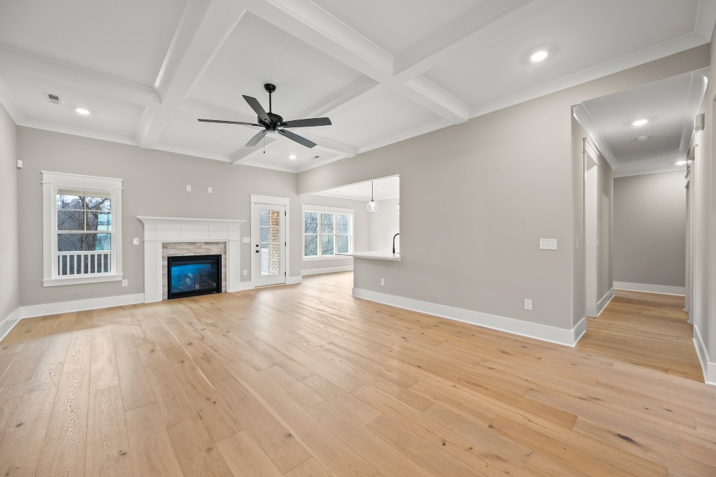 740 Surrey Path Trail, great room with fireplace