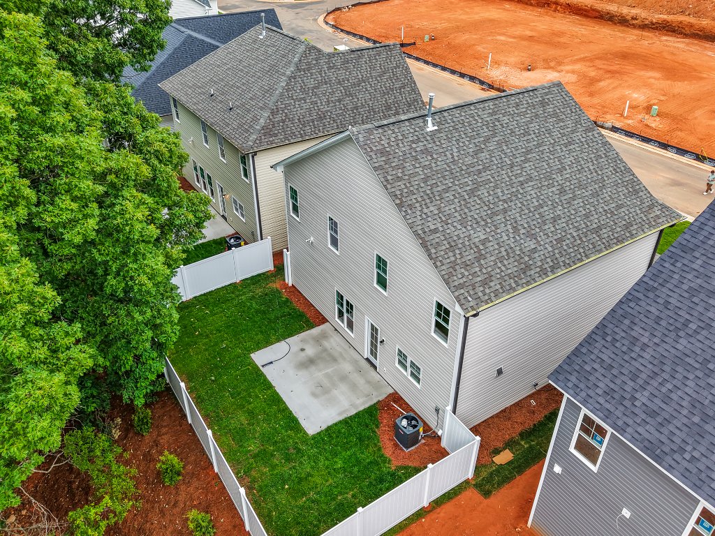 Aerial rear view