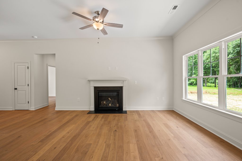 Family room fireplace detail