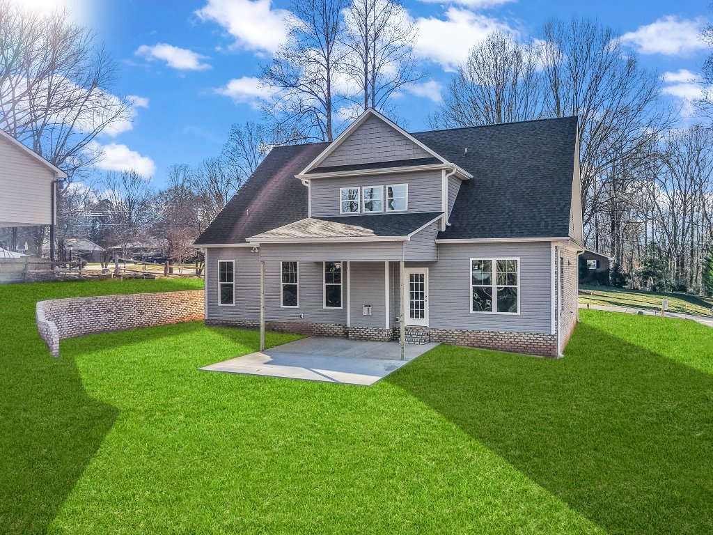 553 Alpine Road, view of backyard.