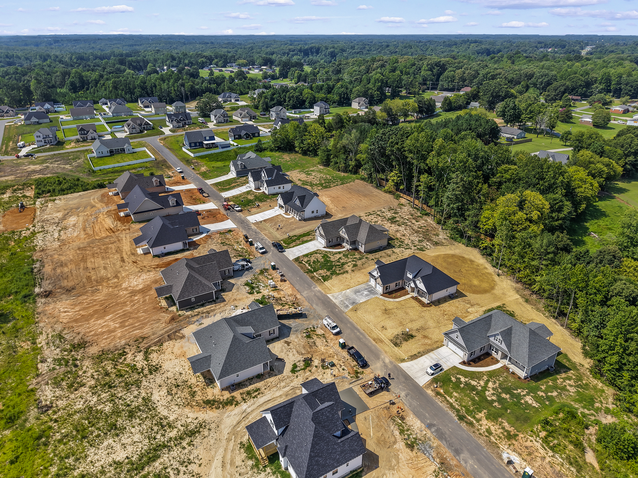 Wynnfall Subdivision aerial view