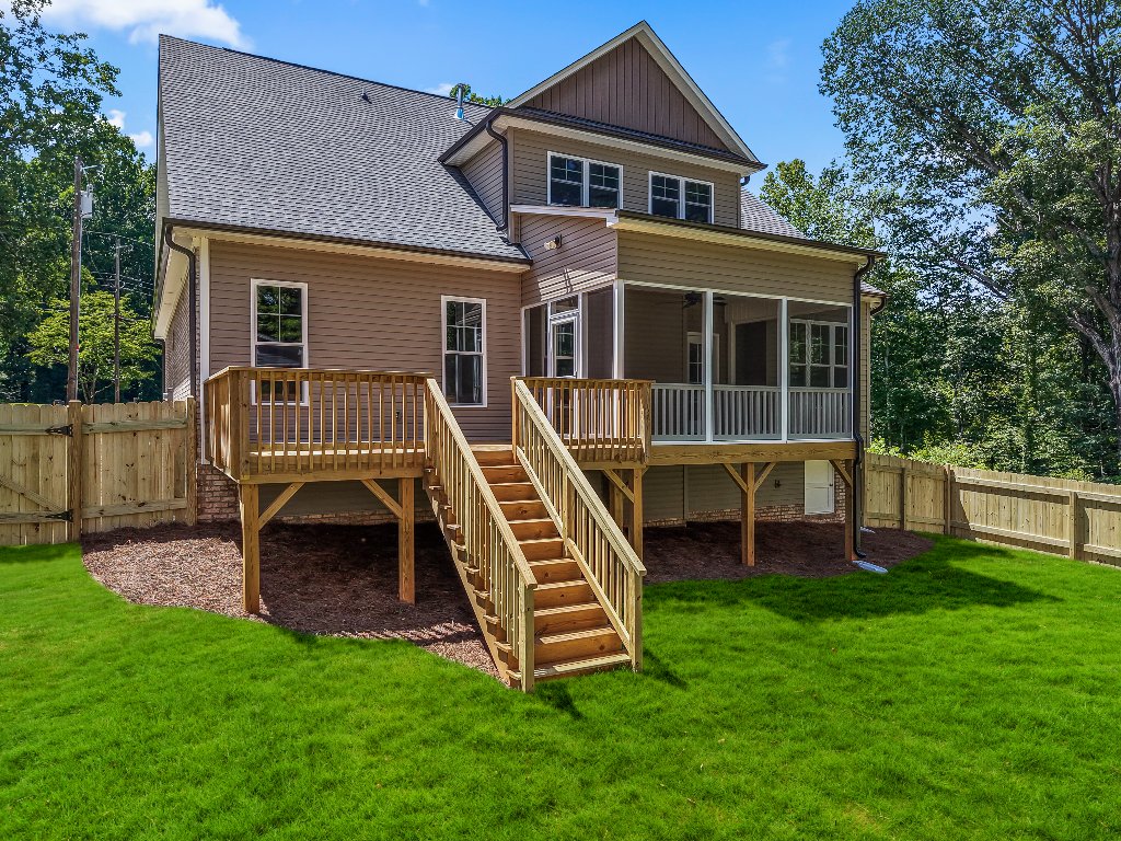 Rear exterior with deck