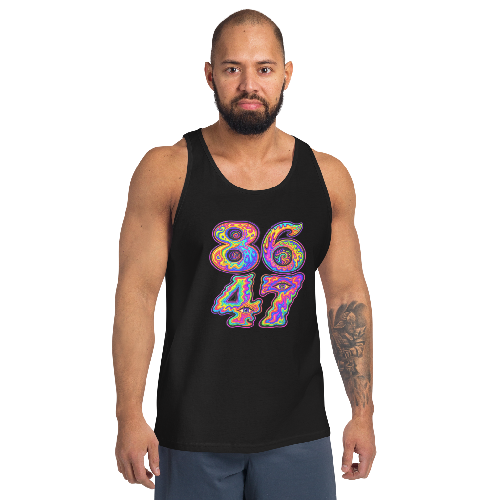 8647 psychedelic-Men's Tank Top