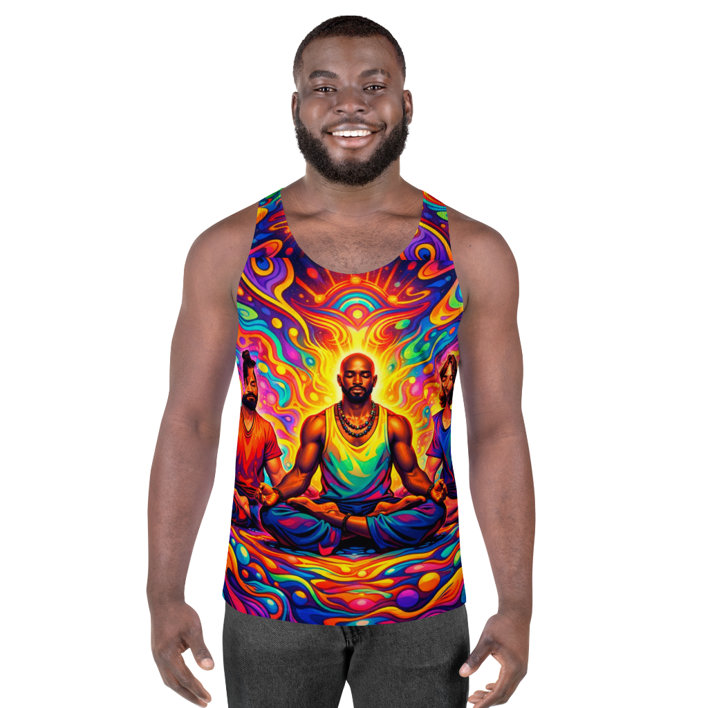 Yoga meditation men 3-Unisex Tank Top