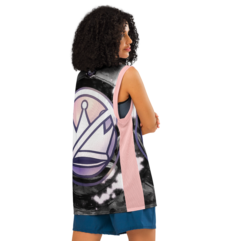 No Kings think Pink-Premium basketball jersey back