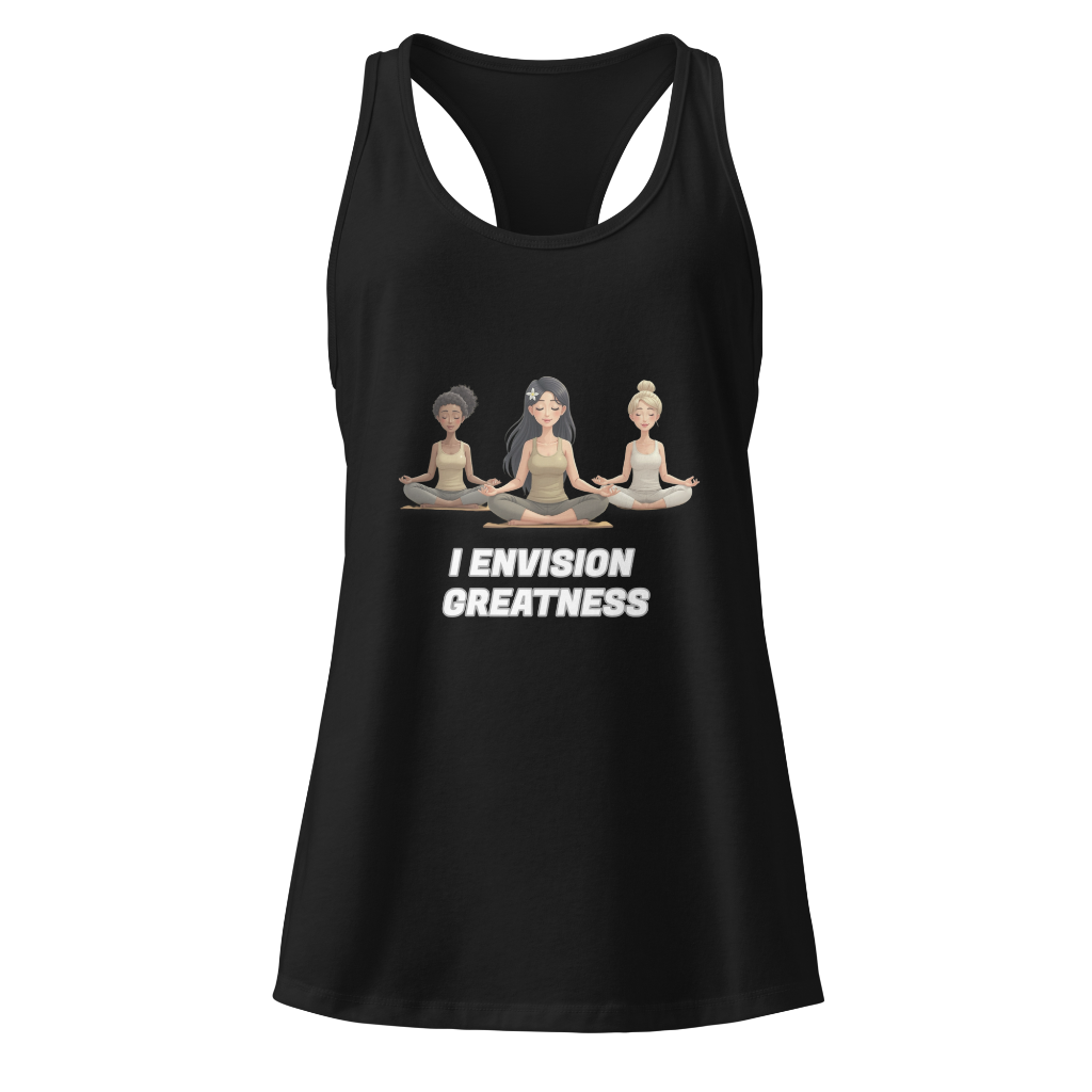 Greatness-Women’s fitted racerback tank top front