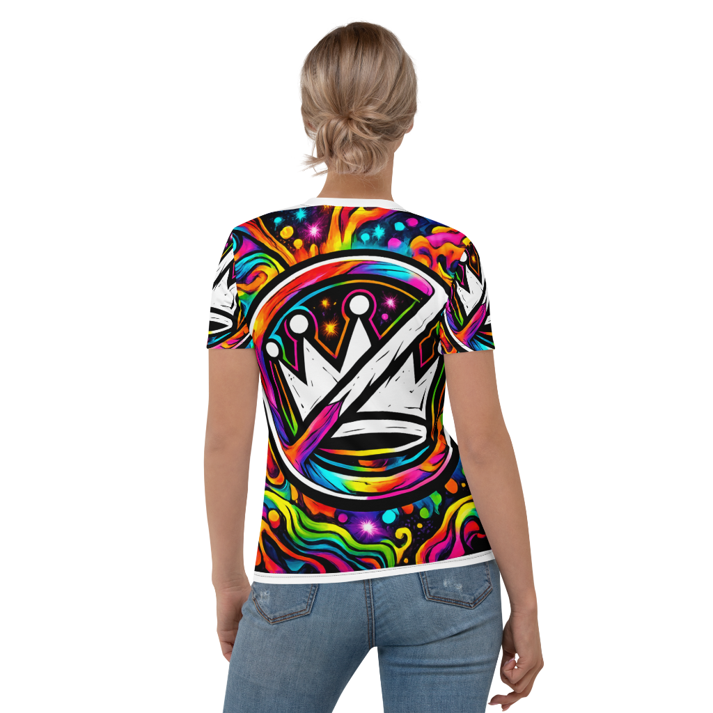 No Kings psychedelic 01-Women's T-shirt back