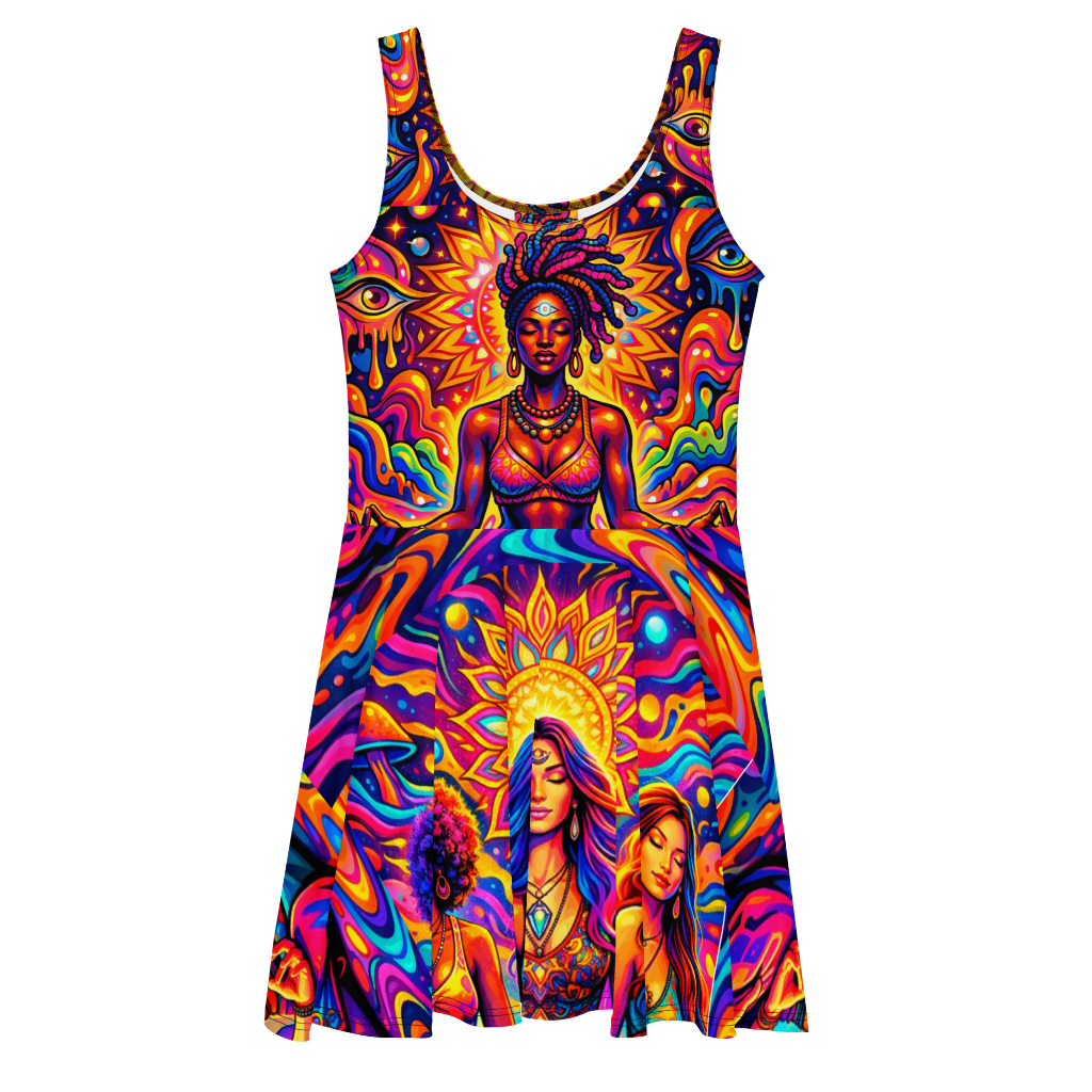 Meditation-Skater Dress front