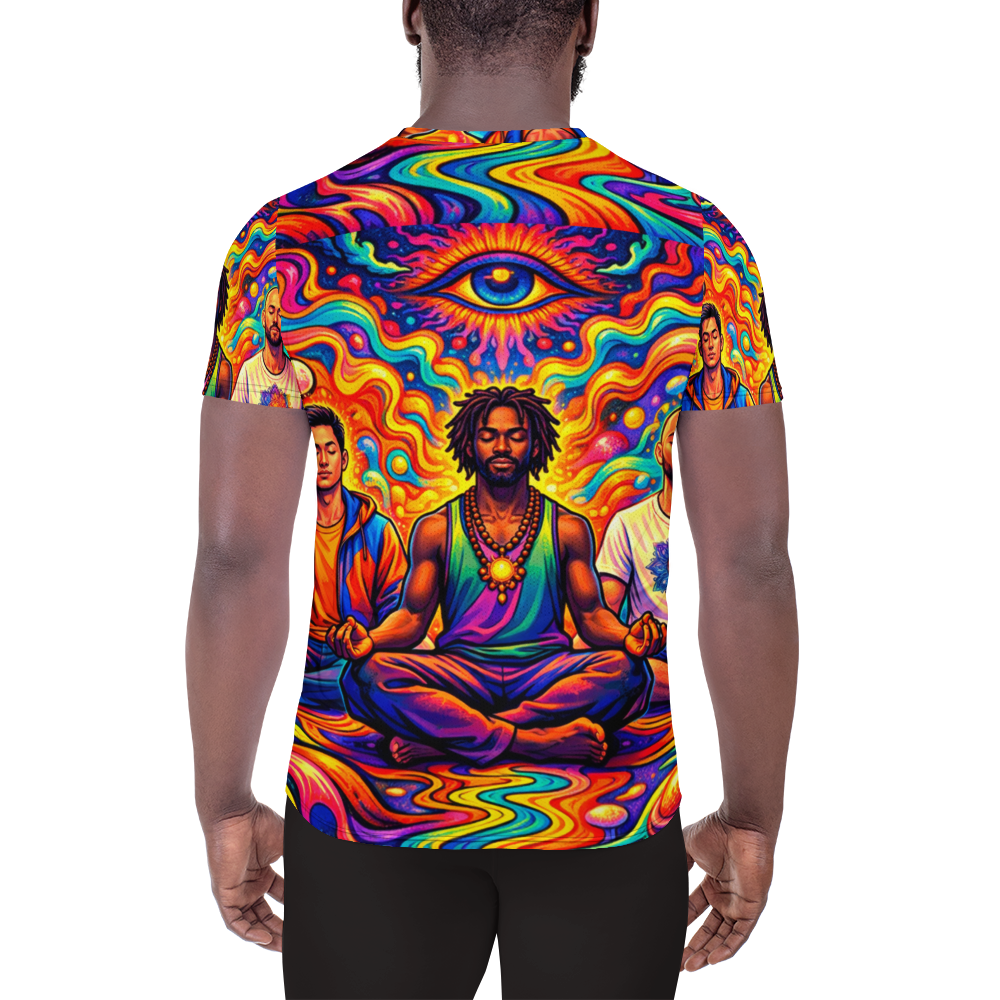 Yoga men 2 -Men's athletic t-shirt back