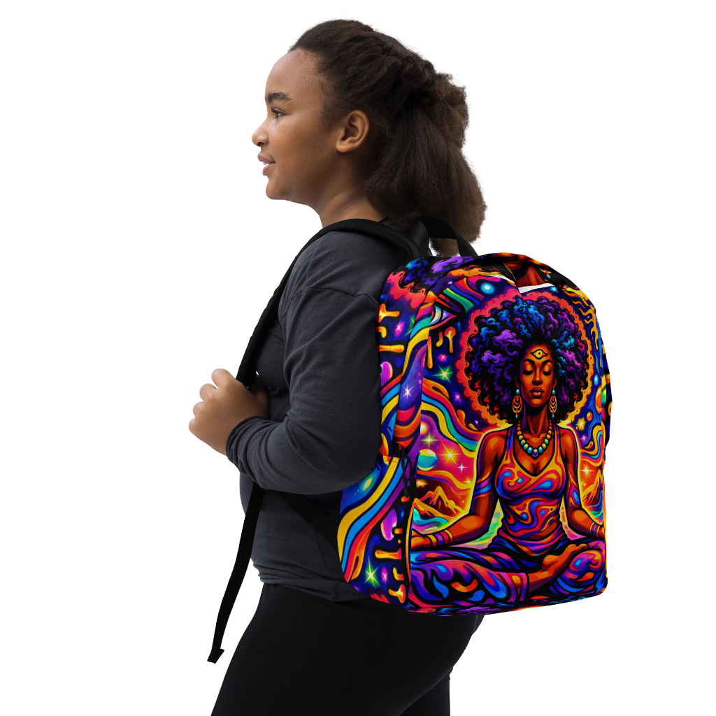 Meditation-Minimalist Backpack back