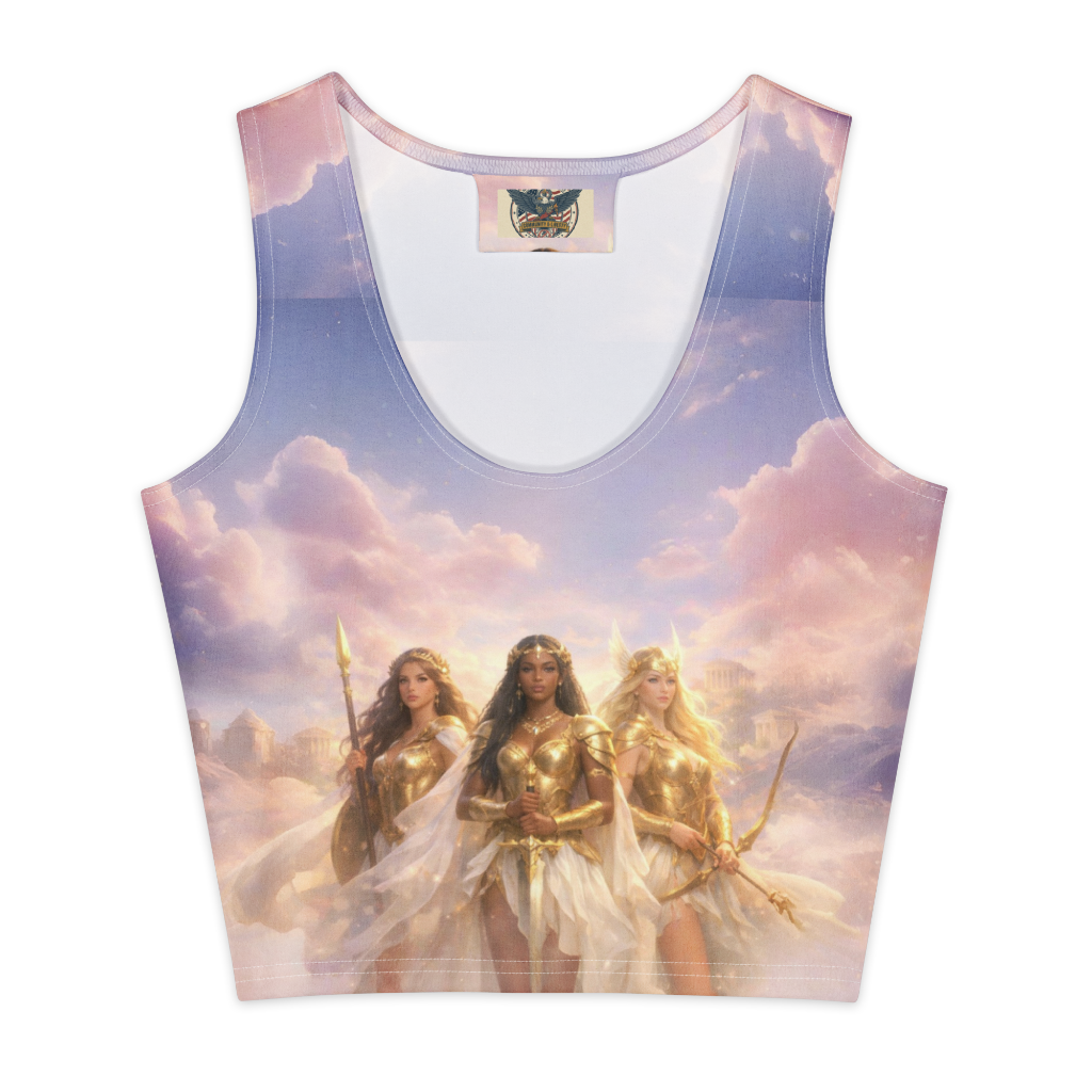 Golden Goddess-Cotton crop top