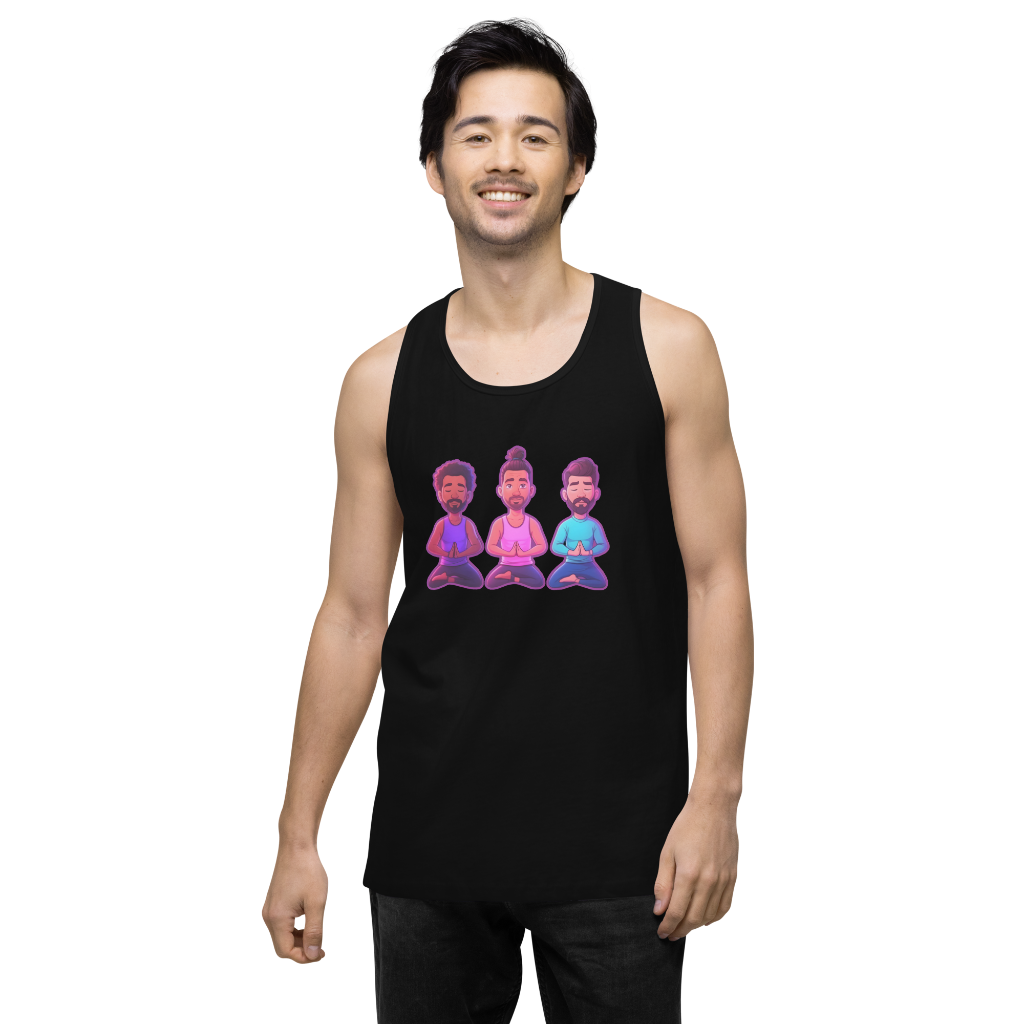 Neon yoga-Men’s premium tank top front
