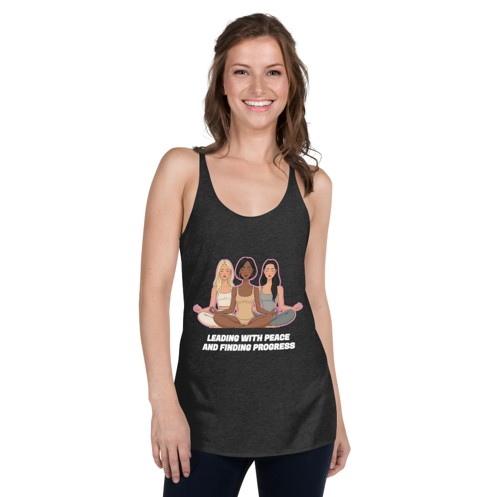Lead with peace-Women's Racerback Tank front
