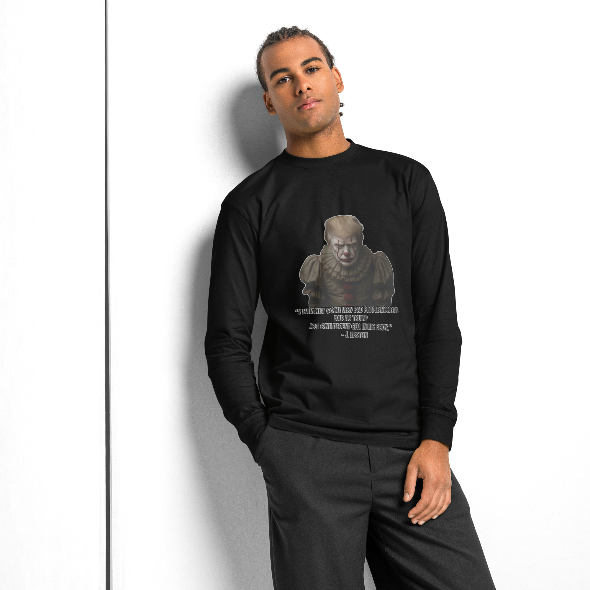 Evil Clown 2-Men's heavyweight long sleeve t-shirt