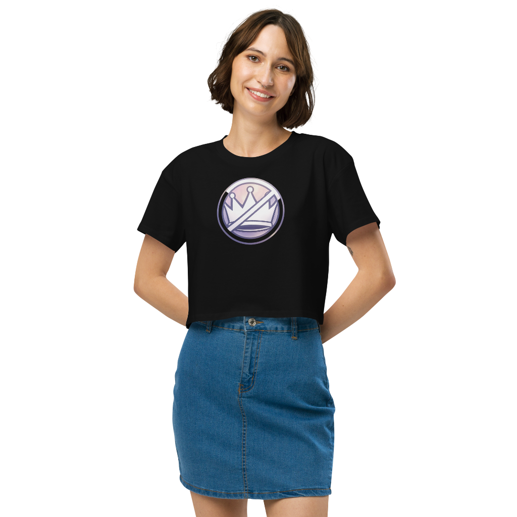 No Kings round logo-Women’s crop top front