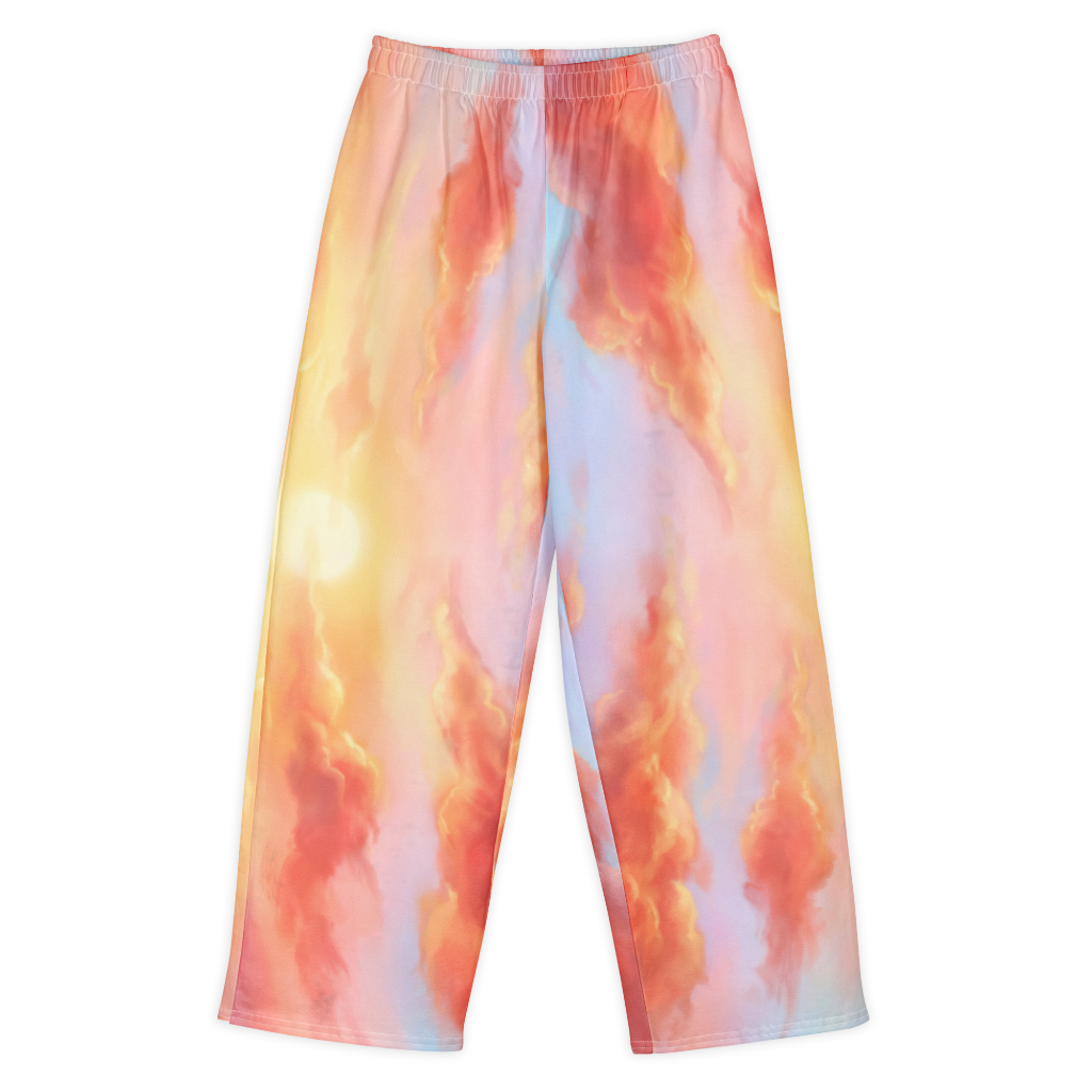 Grand rising-Cotton Wide leg pants 