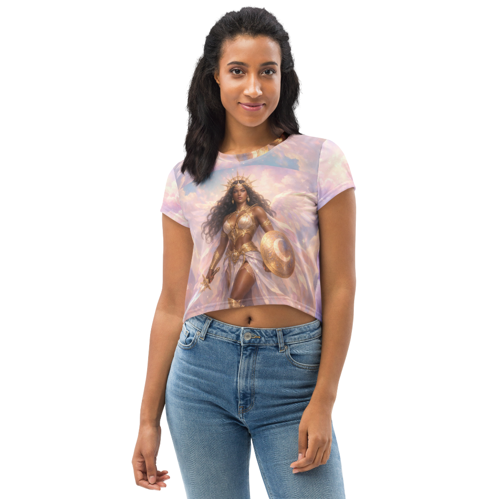 Goddess warrior 2-All-Over Print Crop Tee