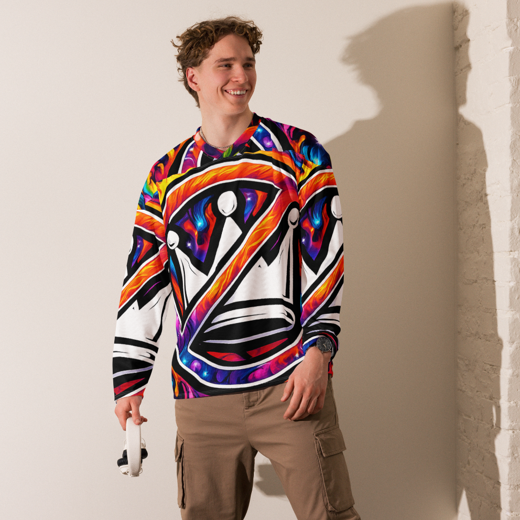 No Kings Psychedelic 02 - Recycled Hockey Fan Jersey