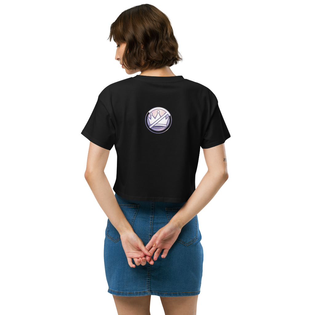 No Kings round logo-Women’s crop top back