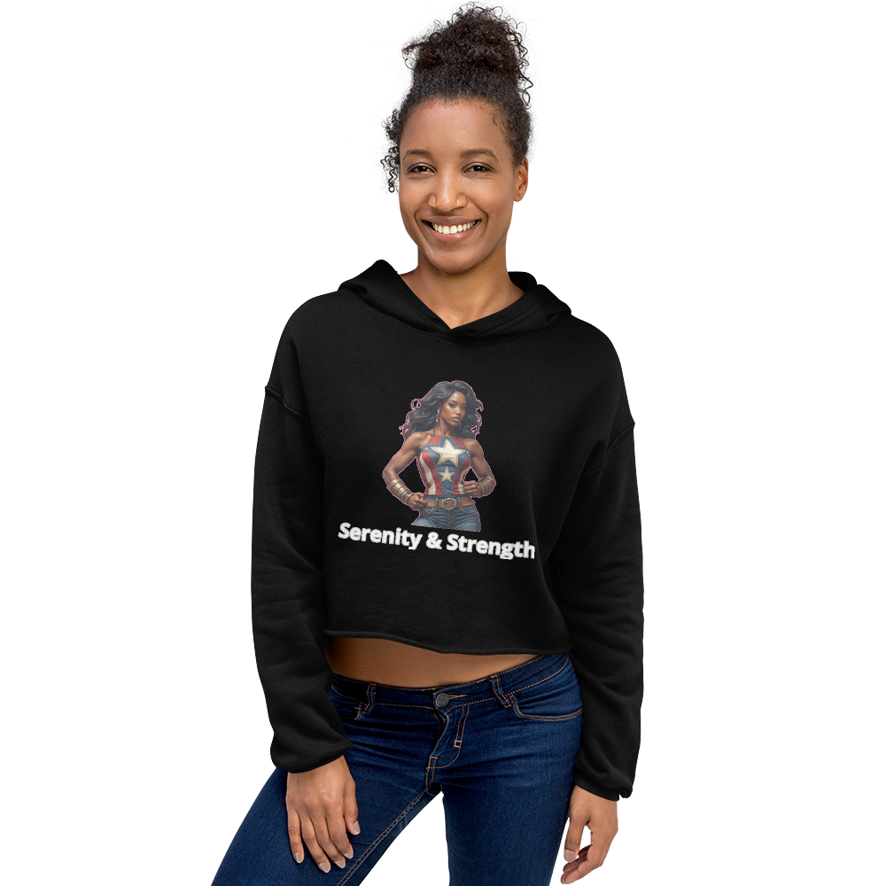 Strength-Crop Hoodie front