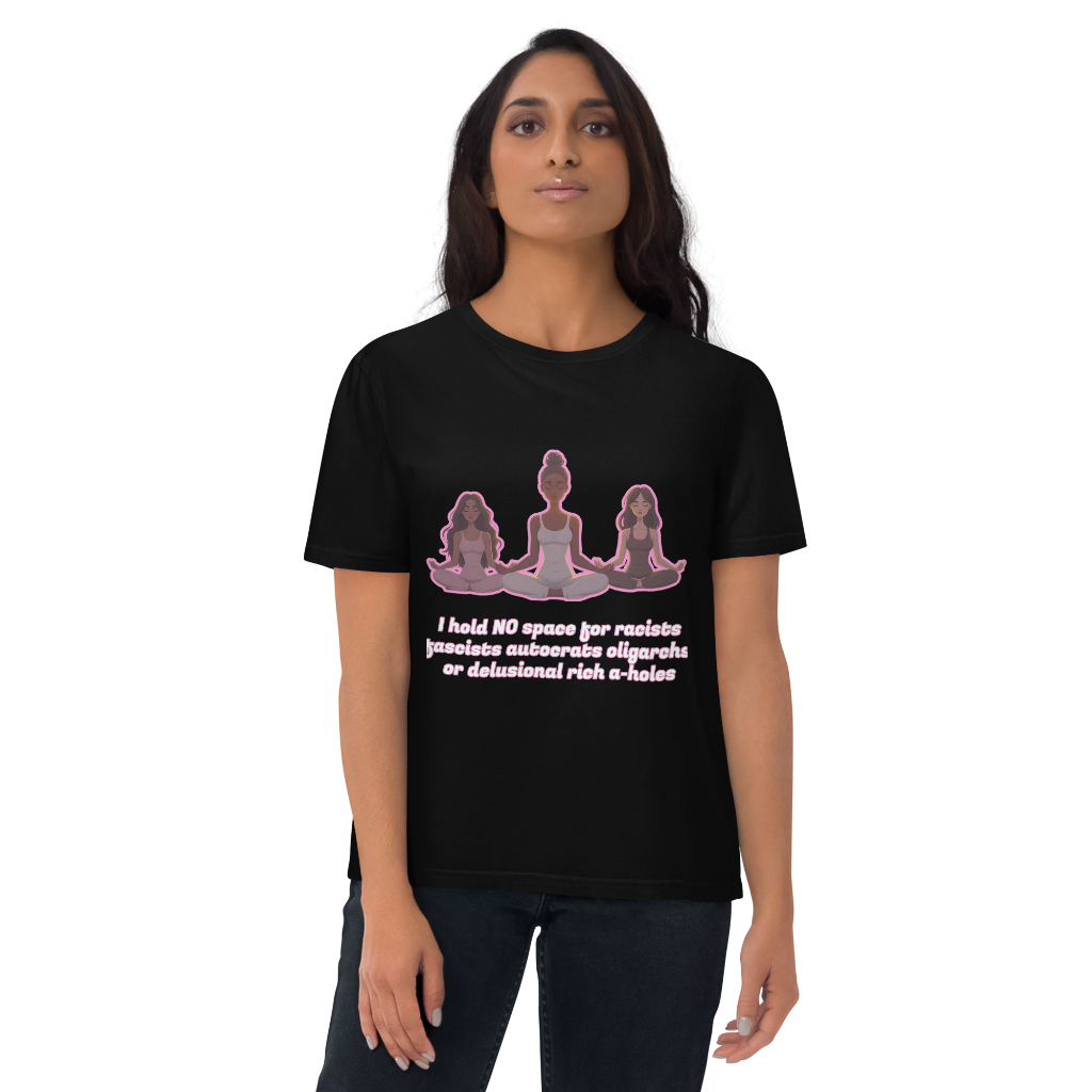 Yoga ladies- Unisex organic cotton t-shirt front