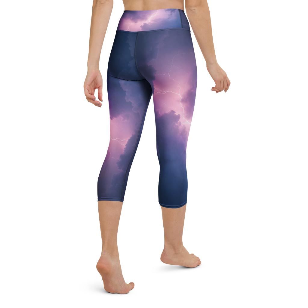 Storm Front-Yoga Capri Leggings back