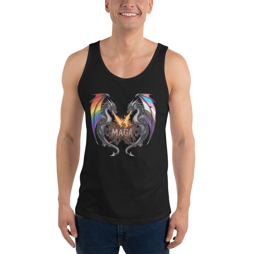 Double Dragon-Men's Tank Top